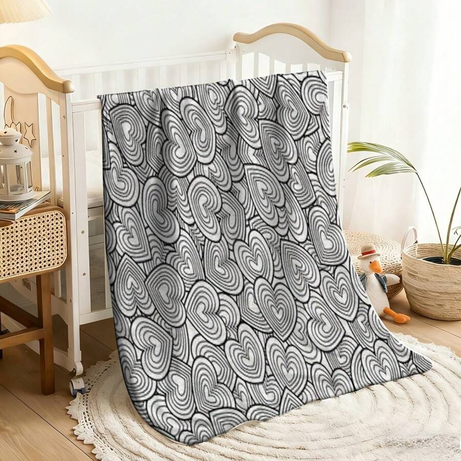 Adult Coloring Book Blanket - & Floral Mandala Heart Design With Love Lettering, Soft Flannel All-Season Cozy Throw For Relaxing Art Activity, Valentine'S Day Gift For Women & Men, Romantic Couples Gift Idea, Durable Bedspread Or Couch Cover Four Seasons Universal Multifunctional Blanket/Perfect Gift, 2D Printing Him, Her Gifts For Her, Him, Family, Boyfriend, Girlfriend, Father, Family, Mother, Lover, Daughter, Son, Grandfather, Grandmother, Friend, Classmate, Pet. Perfect Nap, Camping, Travel, Home, Daily Life, Office Decoration, Birthday, Anniversary, Valentine's Day, Thanksgiving, Christmas, Halloween, Mother's Day, Father's Day, Wedding, New Year Gifts,Back To School Season,Graduation Gift,Sofa,Bed,Car,Bedroom,Living Room,Office, Outdoor Camping, Beach,Wall Decoration,Newly Expanded Themed Collections To Meet A Variety Of Styles And Scenar. - 多色5 - 查看 1