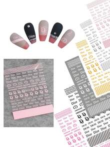 6pcs Bowknot Nail Stickers, European & American Style High-End Luxury Minimalist Design, Adhesive Backing For Easy Application On Nails, Strong Adhesion Won't Fall Off, Suitable For DIY Manicure, Salon Manicure And Home Manicure, Fashionable And Exquisite Bowknot Design Enhances Nail Styling, Suitable For Daily Manicure, Parties, Dates, Weddings, Holidays, Multi-Piece Design For Easy Matching, Essential Creative Decorative Accessory For Nail Art Enthusiasts And Nail Salons - Multicolor - View 9