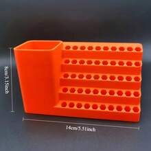 1PC 50-Hole Drill Bit Storage Rack, Screwdriver Bit Storage Toolbox, Hole Plate Electric Screwdriver Holder, Hexagonal Handle Storage Rack, Drill Bit Holder, Lower Storage Rack, Suitable For Industrial Decoration And Home Improvement Personnel.