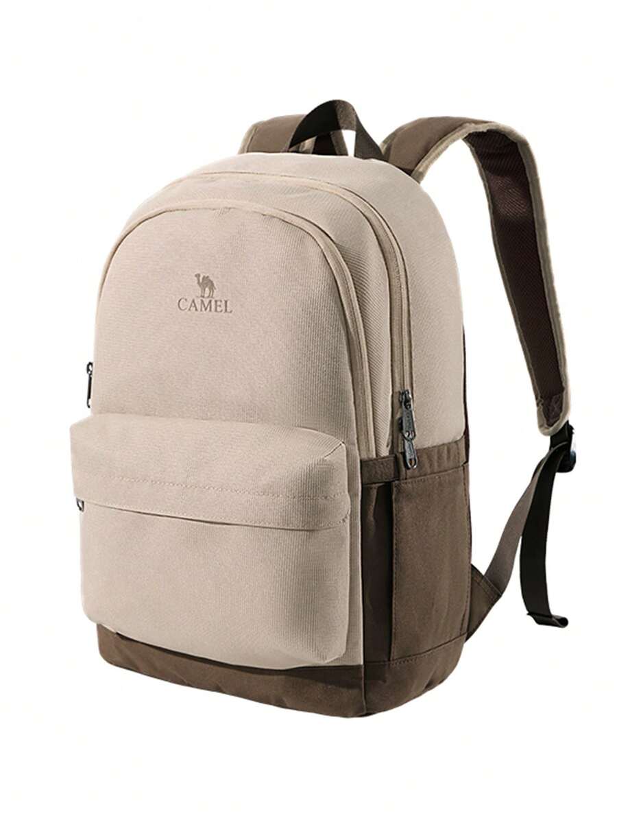 CAMEL CROWN Foldable Large Capacity Travel Bag Backpack, Short Trip Fitness Storage Bag - Khaki - View 1