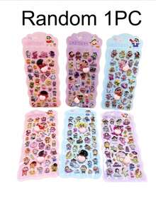 可爱卡通软捏3D泡泡贴纸，手机壳装饰贴纸（部分款式颜色可能略有差异，随机发货）
