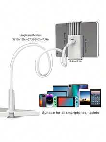 High-Quality Rotating Slouchy Bracket, Tablet Stand, Spiral Bedside Phone/Tablet Holder, Suitable For IPhone, Android Phones, Birthday Gift For Family And Friends, 360° Rotation - Multicolor - View 2