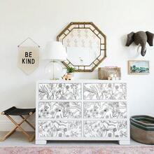 Vintage Floral Wallpaper Peel And Stick Red Brown And White Wallpaper Removable Se- Adhsive Leaf Contact Paper For Cabinets 16.1inchX196.8inch Waterproof Vinyl Wall Paper For Bathroom Bedroom - Nâu/Trắng, 161 inch x 1968 inch - Xem 7