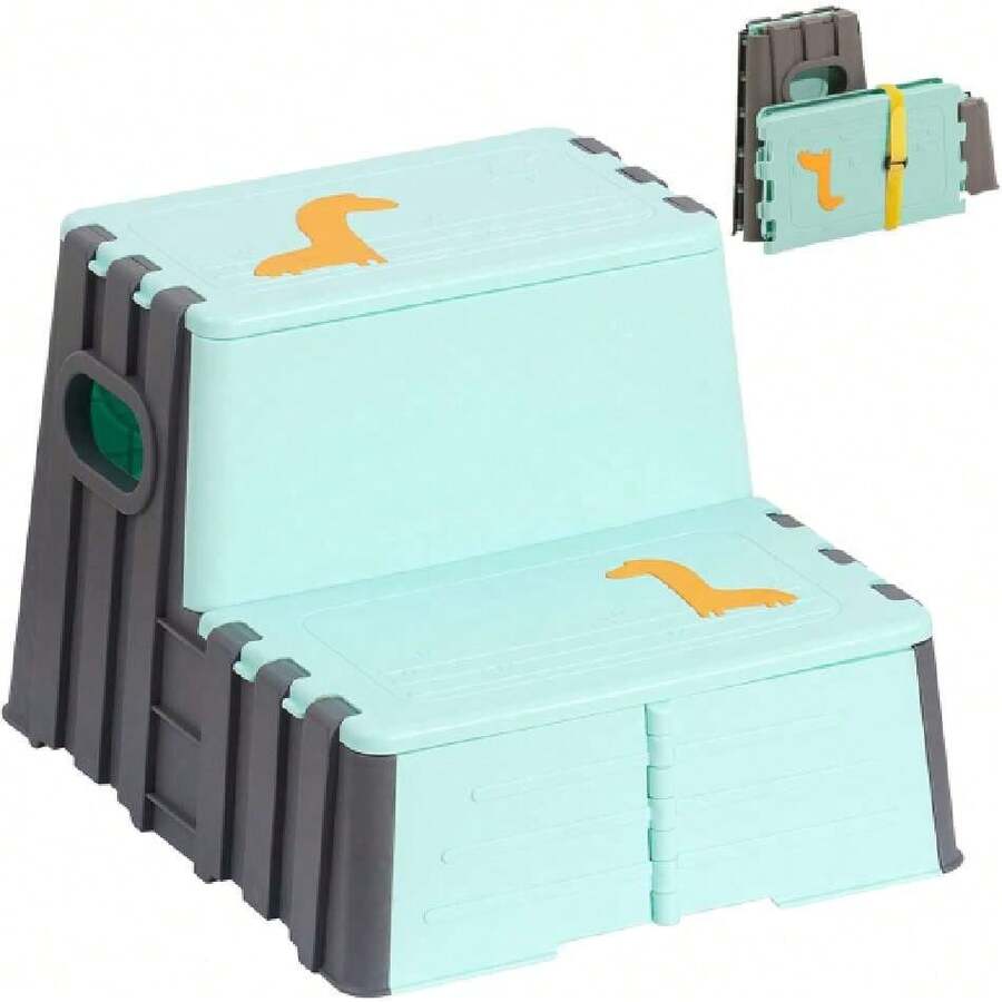 Taburete para Niño, Silla Plegable de Plástico Portátil para el Hogar, Taburete Plegable para Acampar al Aire Libre con Asa de Transporte,Banco de Plastico y Duradero para Niño y Adulto, para Baño etc,37564093 - Púrpura malva - Ver 1