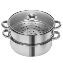 SENDERPICK 5-Layer Steam Cooker Kitchen Tool Large Capacity 26 Cm/10-Inch Stainless Steel Steamer - Silver - View 7