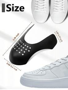 5/2/1 Par de protectores de arrugas para zapatos, insertos antiarrugas para la punta para la mayoría de zapatos deportivos & casuales, protectores cómodos de arrugas para zapatos que se ajustan a hombres US 7.5–12 & mujeres US 5–8.5, accesorios ligeros de cuidado de zapatos para uso diario. - Multicolor - Ver 5