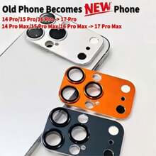 Instantly Transform To New 17 Pro Max 17 Pro Lens, Fits Compatible With Apple 14 Pro Max/15 Pro Max/16 Pro Max To 17 Pro Max, 14 Pro/15 Pro/16 Pro To 17 Pro Lens Protector. Turn Your Phone Into The New 17 Pro Max.