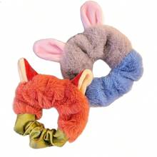 Disney 疯狂动物城朱迪·霍普斯和尼克·王尔德毛绒耳毛发圈