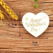 30pcs Valentine's Day Heart-Shaped Cards | Gold Foil Embossed Gift Packaging Labels, Gift Tags For Valentine's Day Celebration, Available In Red And Gold Colors. - Multicolor - View 2