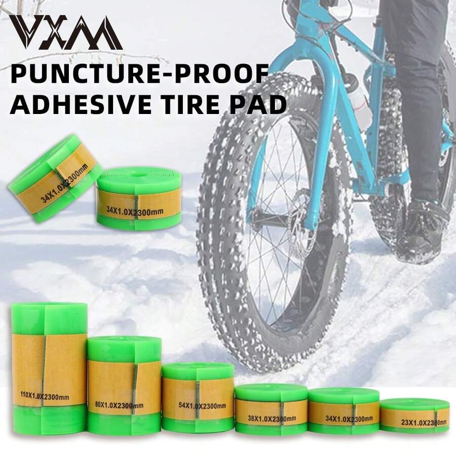 1 Roll VXM Bicycle TPU Thick Anti-Puncture Tire Liner, Suitable For 26/27.5/29 Inch Road & Mountain Bikes, 700C Inner Tube Anti-Puncture Tape - Multicolor - View 1
