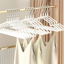 10pcs Durable Metal Clothes Hangers - Space Saving, Non-Slip, Rust-Proof, Adjustable And Foldable, Efficient Drying And Storage - Multicolor - View 8