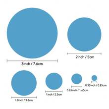 1个圆形打孔器；杠杆式工艺打孔器，适用于纸艺、剪贴簿等，是一款多功能工艺工具，可轻松为您的作品添加精准切割的圆形。提供6种尺寸可选。