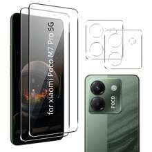 4pcs Set For Xiaomi Poco F7 5G/Poco F7 Pro/Poco F7 Ultra/F8 Pro/F8 Ultra/M7 4G/M7 Pro 5G/X7 Pro/X6 Pro/C85/C71 - 2pcs 9H Tempered Glass Screen Protector + 2pcs Tempered Glass Camera Lens Protector, Anti-Scratch, High Definition, 3D Transparent, Sensitive Touch, Precise Fit, Easy Installation, Durable Protection For Smartphones - Clear - View 24