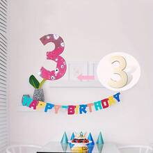 11.8 英寸（30 厘米）未上漆木质数字牌，10 个装，空白未涂漆木质数字，适用于涂漆、工艺品制作、商店和家居墙面装饰 - 杏色 - 查看 3