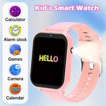 2025 New Kids Smart Watch, Children's Game Watch, 18 Fun Games, 1.83" Touch Screen, Ultra-Low Power Chip, Pedometer, Camera, Flashlight, Alarm Clock, Camera, Photo Album, Calendar, Countdown, Calculator, Stopwatch, Flashlight