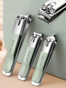 3pcs Nail Care Set, Includes Sharp Nail Clippers And Toenail Clippers, Nail File, Thick Nail Trimmer And Stainless Steel Toenail Clipper, Suitable For Manicure And Pedicure