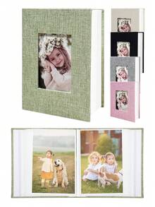 Album ảnh có ngăn lưu niệm và ngăn dọc, Sách ảnh có ngăn viết, Thích hợp cho đám cưới, em bé, Ngày của mẹ, Màu xanh ngọc - Nhiều màu - Xem 1