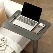 Height-Adjustable Standing Desk With 4 Wheels, C-Shaped, 65cm X 48cm X 70-110cm, Black - Black - View 4