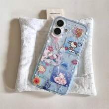 SANRIO Cute Ocean Mermaid Hello Kitty Transparent Glitter 17 16 15 14 13 12 11 Pro Max Plus Phone Case/Back Cover - 1 - 查看 9