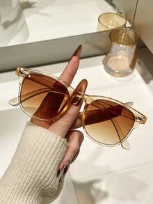 6pcs/Set Women's Casual Assorted Frame Eyeglasses Set, Y2K Fashion, Suitable For Beach, Travel, Party, Gift, Daily Wear - Multicolor - View 3