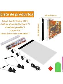 EstiloSDYSM Mesa De Luz Dibujo A4,Almohadilla De Luz Led,Tablero De Luz Con USB,Dibujo De Luz Para Dibujo De Diamantes, Dibujo, Bocetos, AnimacióN, CopiaVersióN Mejorada - 1 - Ver 4