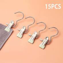 5/10/15个装加厚加长夹钳，升级版平口三爪裤袜帽夹 - 彩色 - 查看 13