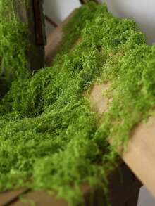 1pc 20g/50g/100g/200g/500g Artificial Moss, Suitable For Home Decor, Fake Moss Micro Landscape Arrangement, Lawn, Potted Plants - Green - View 5