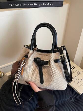 1 st kvinnors nya veckade midjebälte dekoration hängande accessoar enfärgad minimalistisk trendig mångsidig tygväska, lämplig för daglig pendling, presentgivning, stor kapacitet och elegant