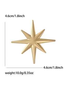 奢华水钻八角星胸针 - 创意别针,男女通用,适合宴会、服装配饰/朋友聚会徽章礼物 - 八芒星 - 查看 6