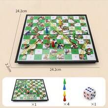 2026款磁性折叠蛇梯棋游戏，益智游戏，生日礼物，节日礼物，复活节礼物，万圣节礼物，情人节礼物，圣诞节礼物，礼品，玩具 - 彩色 - 查看 6