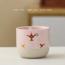 4pcs Rustic Japanese Style Ceramic Tea/Coffee Cups, Handmade Vintage Oxidized Coating, Suitable For Espresso And Tea, Convenient For Home, Office, Holidays, Gifts - Multicolor - View 28