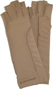 Isotoner Women &Amp; Men Arthritis Compression Rheumatoid Pain Relief Gloves For Joint Support With Open_Full Finger Design - ColorA - View 4