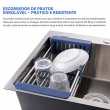 Gourmet Stainless Steel Kitchen Faucet, Silver, 60x45cm, With 360° Flexible Single-Lever Faucet, High Spout, And Winda Spray. - Bạc - Xem 10