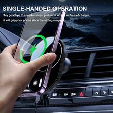 15W Magnetic Wireless Car Charger, Compatible With IPhone 17/16/15/14/13/12/12 Series, And Stable, Essential Accessory For Commuting Drivers, Available In Black And White - 15W - View 6