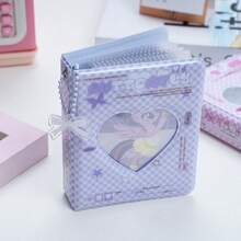 1本原创爱心雪人相册，可爱唯美3英寸迷你相册，加厚迷你卡片收纳册，K-Pop周边，收藏必备