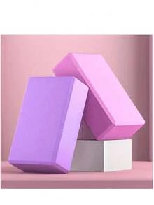 قطعتان من كتل اليوغا عالية الكثافة، خفيفة الوزن وداعمة، معدات اليوغا الأساسية للنساء، مناسبة لليوغا والرقص واللياقة البدنية والبيلاتس - متعدد الألوان - مشاهدة 6