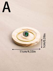 1 Khay trưng bày trang sức bằng gỗ, Giá đỡ trang sức thiết kế tối giản, Giá trưng bày vòng tay hạt cườm, Giá trưng bày nhẫn và lắc tay, Công cụ chụp ảnh đa chức năng, Trang trí bàn làm việc cao cấp - Màu gỗ - Xem 10