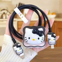 Sanrio 20W Data Cable Protective Case, Kitty Cat Fast Charging Protective Case, KT Cat Protective Case, Girlfriend Gift