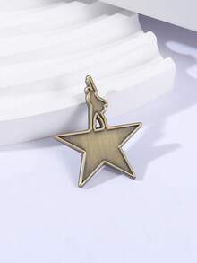 Broche rétro en métal avec étoile émaillée, silhouette humaine en alliage, badge de revers, sac à dos, accessoire de mode, bijou, cadeau pour les amis - Multicolore - Voir 7
