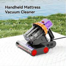 E.LUO Bed Vacuum Cleaner, 18Kpa,400W Dual Roller Vacuum Cleaner With UVC, Hot Air And High Heat, Strong Suction, Dual Cup Handheld Sofa Vacuum Cleaner, Suitable For Pillows, Baby Beds, Sofas And Pet Hair. - US A Type Plug(110-127V) - View 6