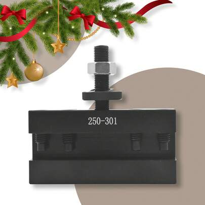 1 Pcs CXA 250-301 Quick Change Turning & Facing CNC Tool Post Holder Fit For 250-300 Or 250-333 Tool Post 13-18 Inch Swing Dia