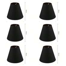 1/3 piezas Pantalla de lámpara mini, Pantalla de lámpara, Pantalla de luz 1/2/3/4 Mini, 3.54" Parte superior X 5.12" Parte inferior X 5.51" Alto, Pantalla de lámpara de clip, Apta para lámpara colgante, lámpara de pared, vela, araña, lámpara de mesa pequeña, para fuentes de luz de bombilla puntiaguda, solución de iluminación elegante y natural para el hogar, decoración del hogar, regalo para familiares y amigos, regalos de cumpleaños y graduación - Multicolor - Ver 19