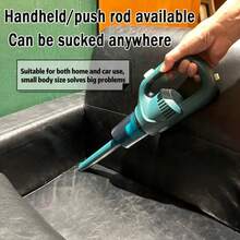 A Wireless Home Floor Vacuum Cleaner With High Power, A Strong Handheld Vacuum Suitable For Sofas, Floors, Offices, And Cars; Lightweight And Easy To Carry. - Black - View 5