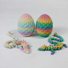 6pcs 3D  Dragon Egg Set With Movable Joints, Unique Desk Toy, Perfect Gift For Holidays And Parties Decor Decorative, Gifts Men, Boys Christmas Gifts, Gift Sets,Easter Egg Gifts - 6pcs - View 7
