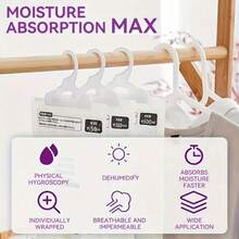 5-Pack Large Dehumidifier Bags, 16.91oz Moisture Absorption Clothes Dehumidifier, Non-Electric Wardrobe & Home Dehumidifier, Moisture Absorption Bags, Wardrobe Dehumidifier, Moisture Absorber, No Power Required - 透明的 - 查看 7