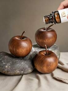 1pc Wooden Apple-Shaped Aroma Diffuser Wooden Apple-Shaped Aroma Diffuser Apple Scented Aroma Diffuser Elegant Wooden Essential Oil DiffuserElegant Brown Wood Grain, Operation Without Fire, Fully Automatic Diffusion System Suitable For Home - Multicolor - View 11