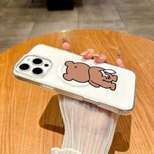 Esta funda magnética minimalista de acrílico transparente con temática de oso combina una carcasa exterior de acrílico transparente con una carcasa interior de TPU magnética y resistente a caídas. Admite carga por cable e inalámbrica y cuenta con tecnología magnética para proteger tu teléfono y lucir tu estilo personal. Compatible con iPhone 17, 16, 15, 14, 13, 12, 11 Plus, Pro, Pro Max, 12, 13 mini, XR, XS Max, 17 Air, Galaxy S20, S21, S22, S23, S24, S25 Ultra Plus edge FE. Un regalo de Navidad perfecto para tus amigos, seres queridos o para ti mismo. - transparente - Ver 7
