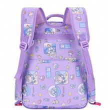 Kit 3 Mochila Escolar Infantil Menina e Menino Bolsa Lancheira Estojo Estampas 3D PU - Multicolorido - Visão 3