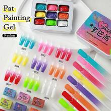 9色Y2K系列可撕拉式凝胶指甲油，可卸除凝胶指甲油，UV凝胶，持久指甲油凝胶，适合家庭或美甲沙龙使用 - 彩色 - 查看 10