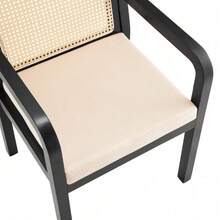 Dining Chairs - Black + Rubberwood - View 10